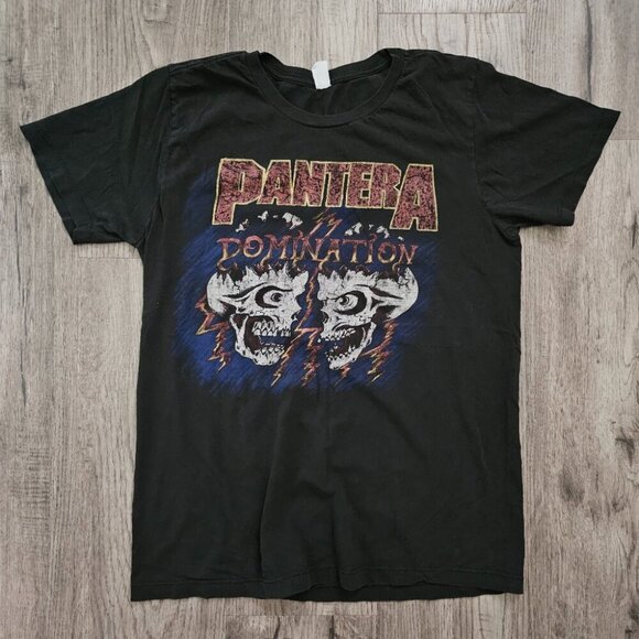 Pantera Domination Band T-Shirt Black Graphic Metal Tee – Unisex Medium - Picture 1 of 8